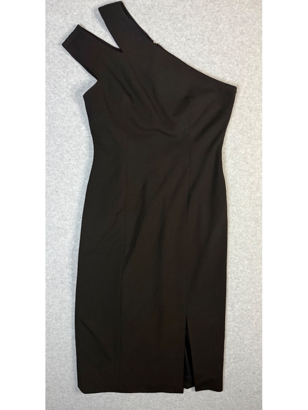 Maggy London One Shoulder Black Dress Size 4